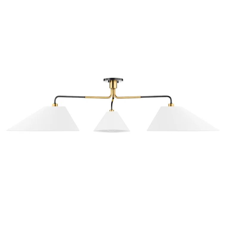 Tuen Chandelier - Brass and Bronze / 72"W