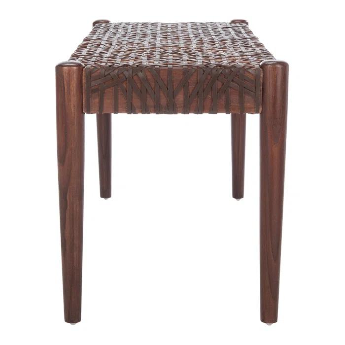 Kazbah 47" Genuine Leather Bench