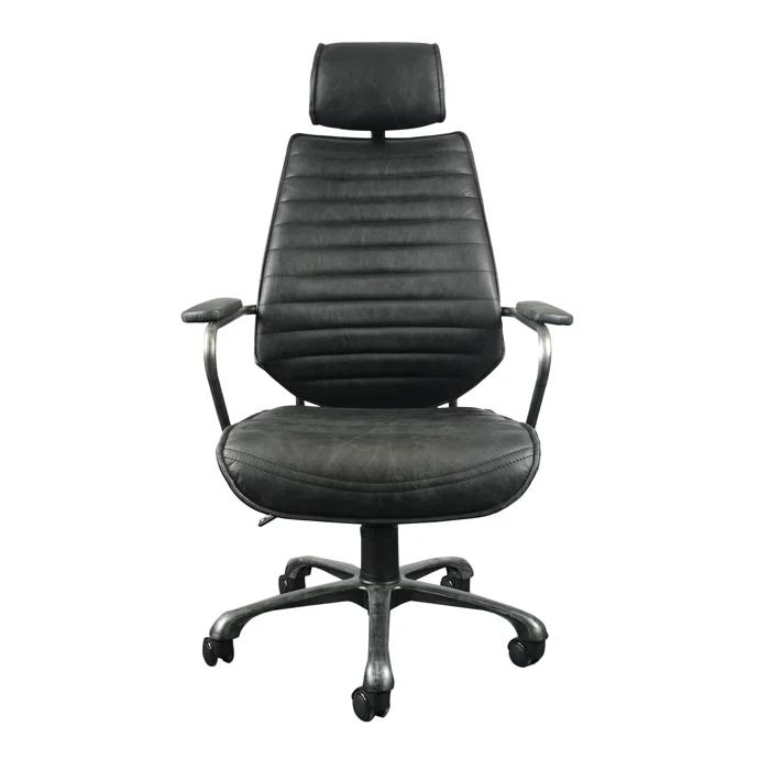 Harbor Leather Swivel Desk Chair