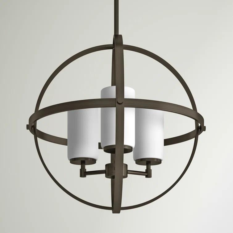 Willa Arlo™ Interiors Evenson 3 - Light Dimmable Globe Chandelier