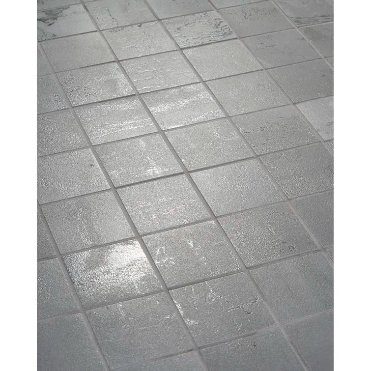 Angela Harris Alloy 2" x 2" Porcelain Metal Look Mosaic Wall & Floor Tile Tile ( 0.92 sq. ft. / box )