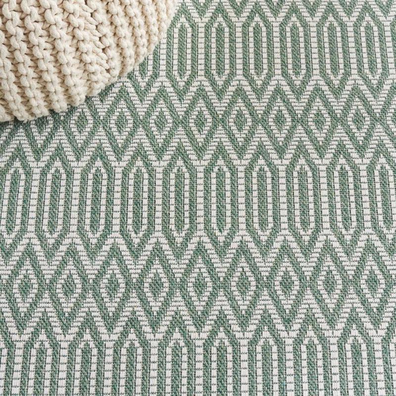 Martha Stewart Rugs Martha Stewart 405 100% Cotton Geometric Rug