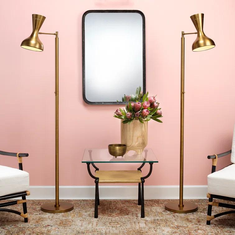 Reese Mirror - Distressed Black