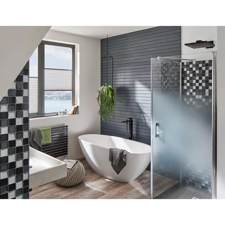 Metropol Freestanding Tub Filler Trim with Lever Handle and 1.75 GPM Handshower Trim Set Only
