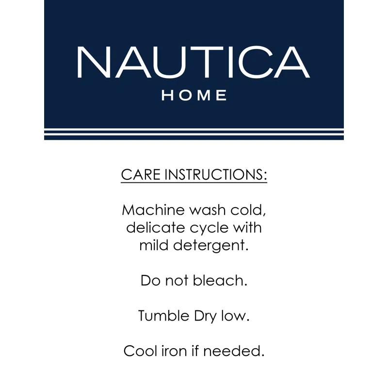 Nautica Synthetic Solid Color Blackout Thermal Rod Pocket Curtain Panels (Set of 2)