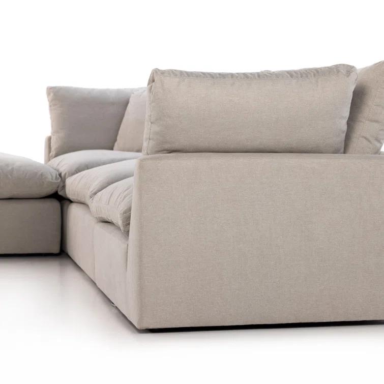 Bernard Sectional Sofa - Gray / Left-Facing