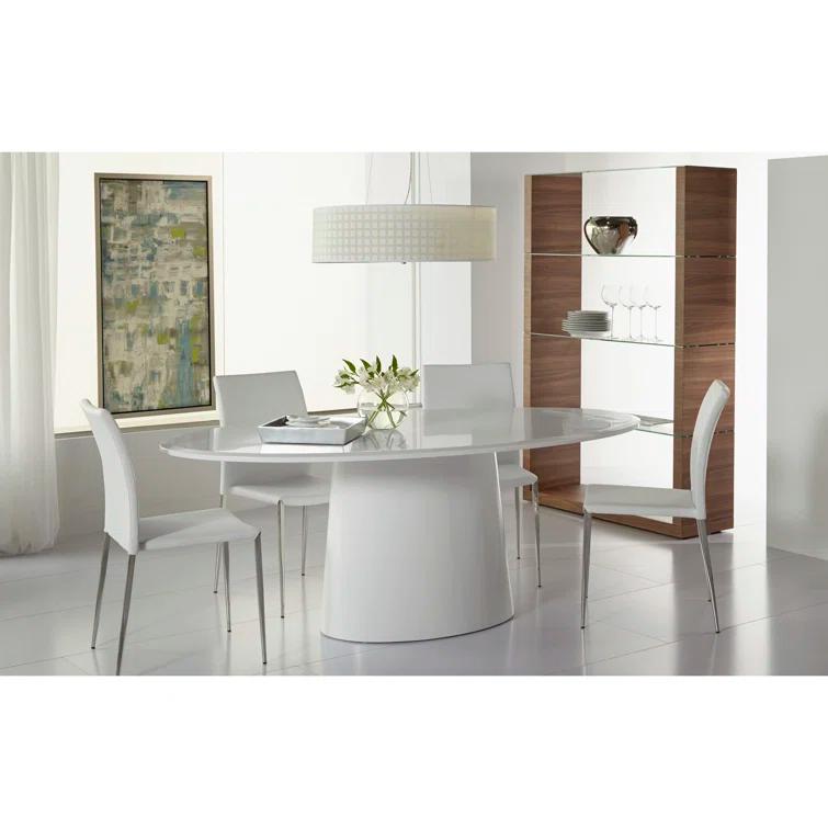 Beth Oval Dining Table - White