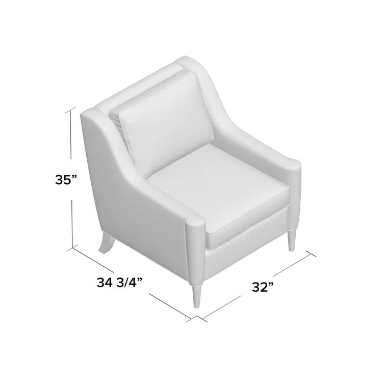 Crispin Wide Arm Velvet Lounge Chair