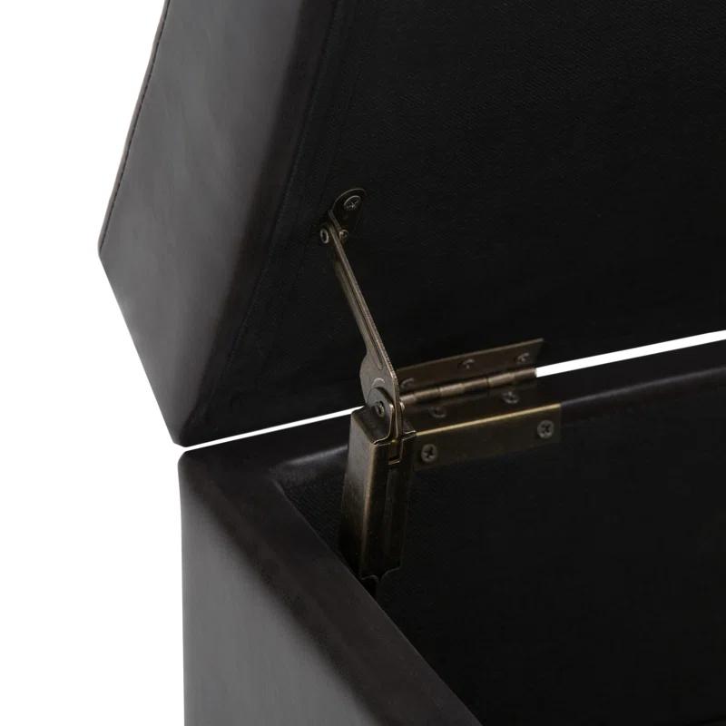Oregon Faux Leather Ottoman