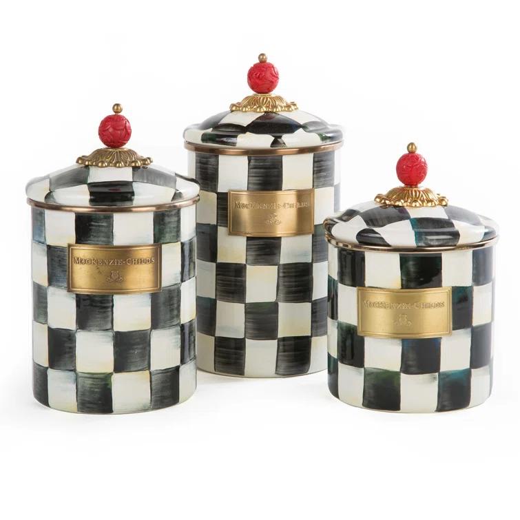 MacKenzie-Childs Courtly Check® Canister