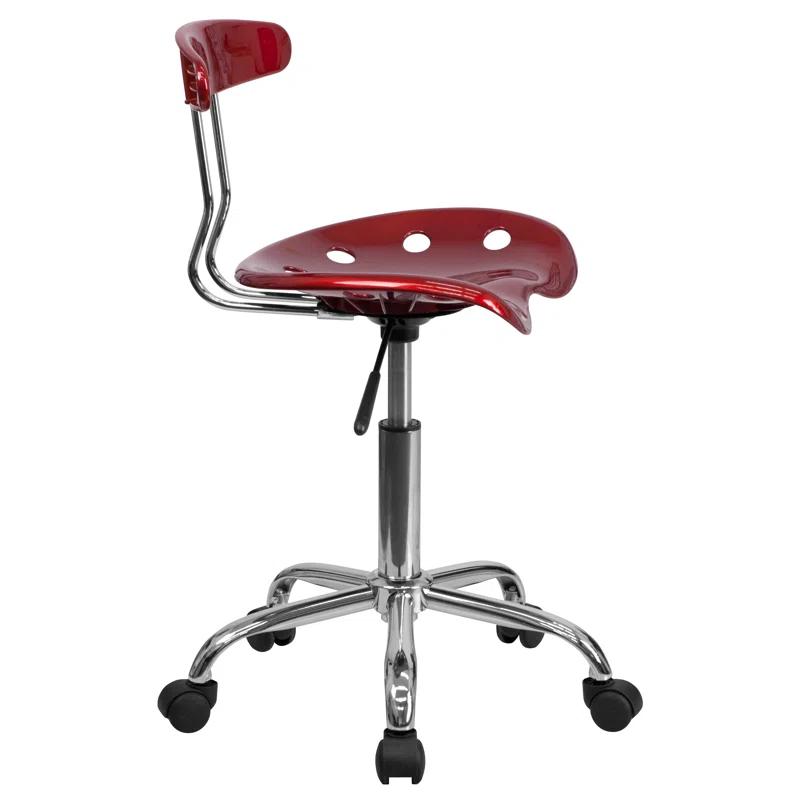 Flash Furniture Bonavant Adjustable Swivel Chair for Desk and Office with Tractor Seat