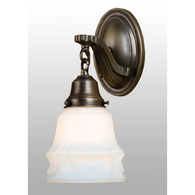 Schoolhouse & Early Electric Solid Brass Armed Sconce