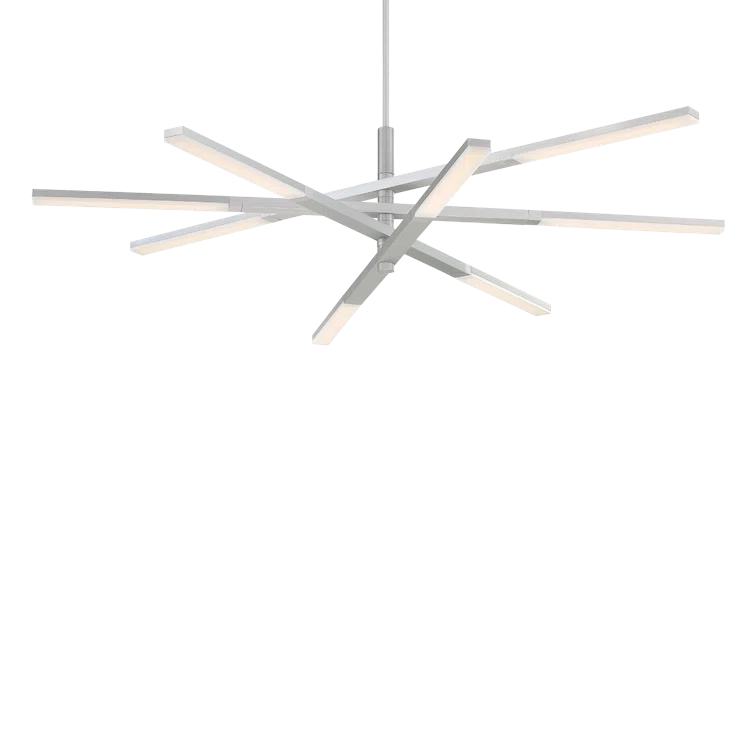Erik 8 Light Metal Dimmable LED Sputnik Chandelier