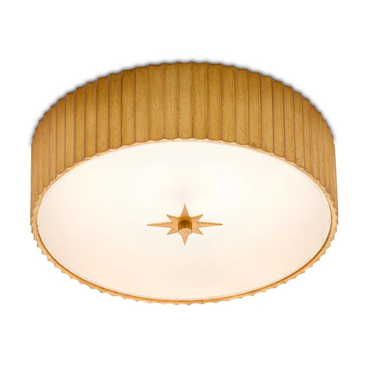 Patrisse Round Resin Flush Mount (15")