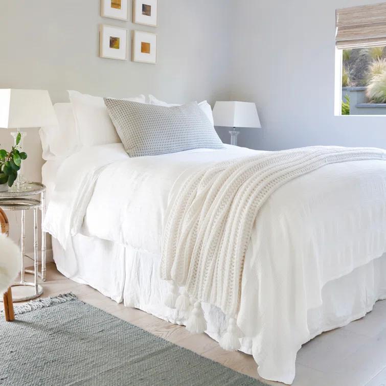 Anacapa Oversized Throw by Pom Pom at Home - Light Gray