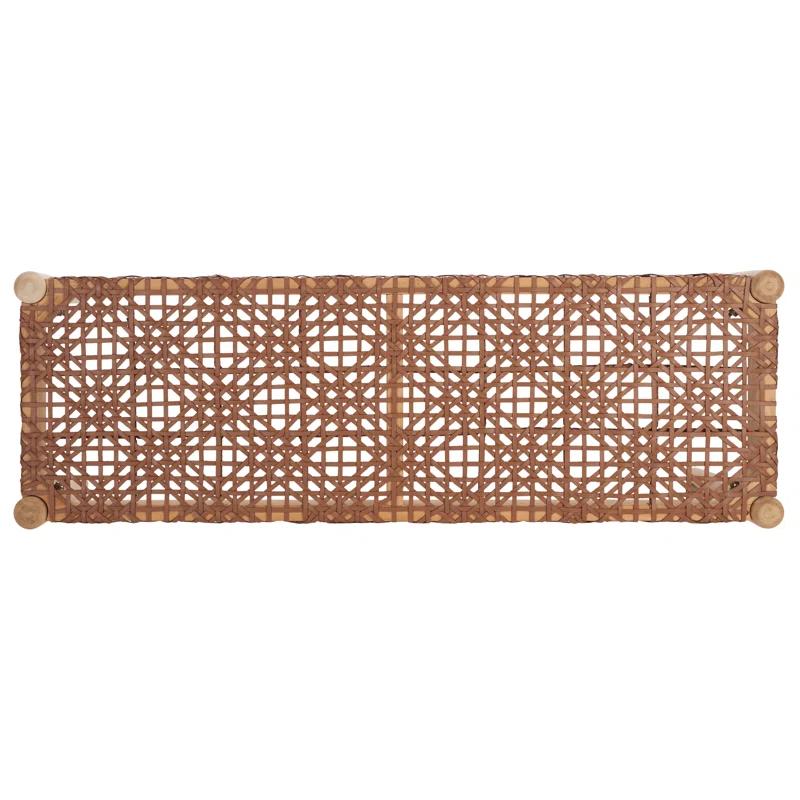 Kazbah 47" Genuine Leather Bench