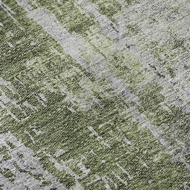 Premium Machine Washable Mayfield Olive Rug