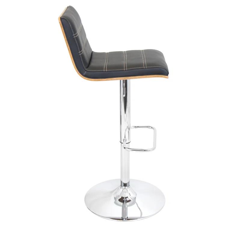 Vasari Swivel Upholstered Adjustable Height Counter Stool