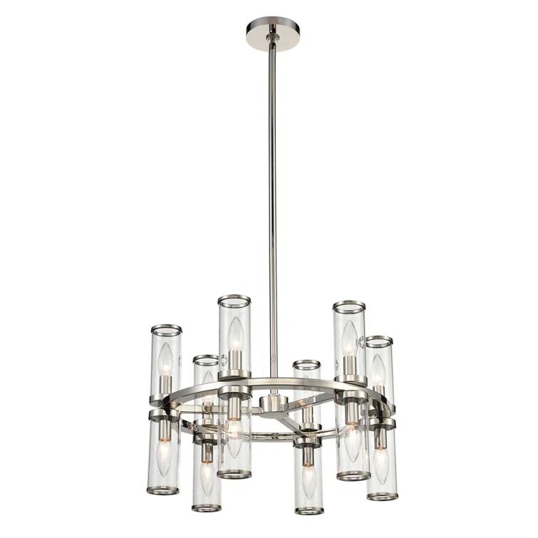 Alora Lighting Revolve 12 - Light Dimmable Wagon Wheel Chandelier