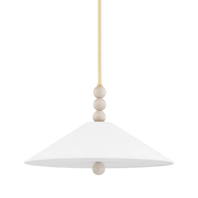 Barbes Pendant Light - White / 22" Dia