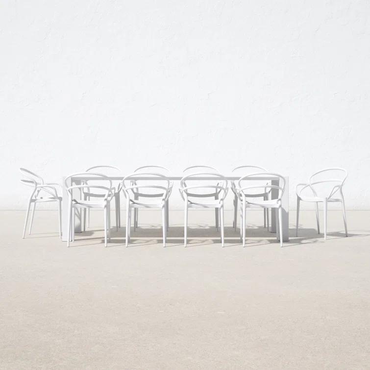Comet 118'' Rectangular 10 - Person Outdoor Dining Set
