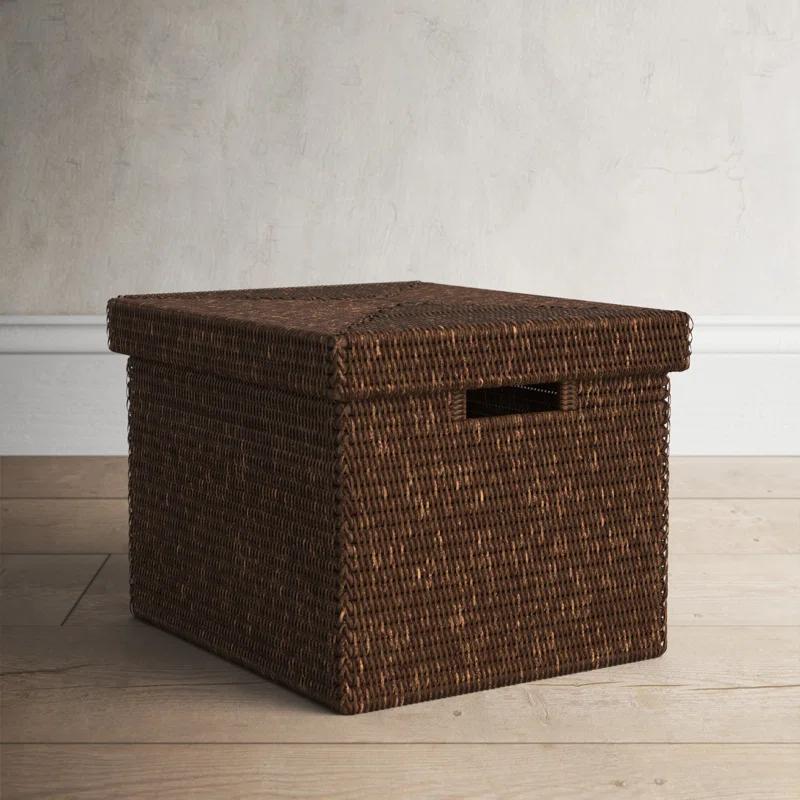 Arine Handmade Coastal Rattan Basket 1