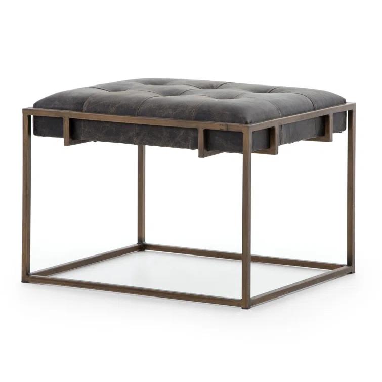 Ford Rectangular Leather End Table (23.5")