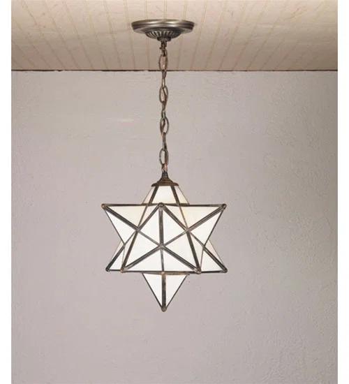 Meyda Tiffany & Stained Glass 1 - Light Antique Brass Single Pendant