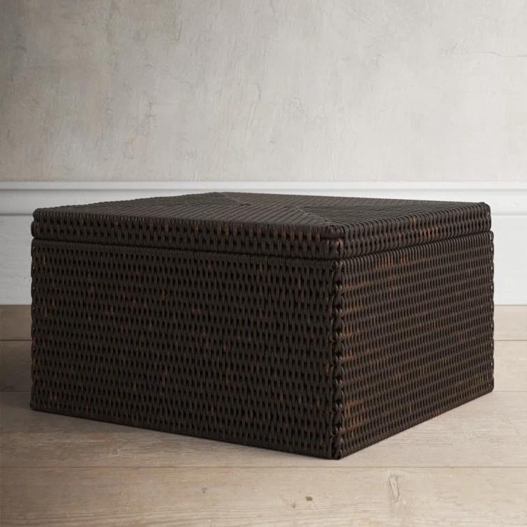 Arine Handmade Coastal Rattan Basket 1