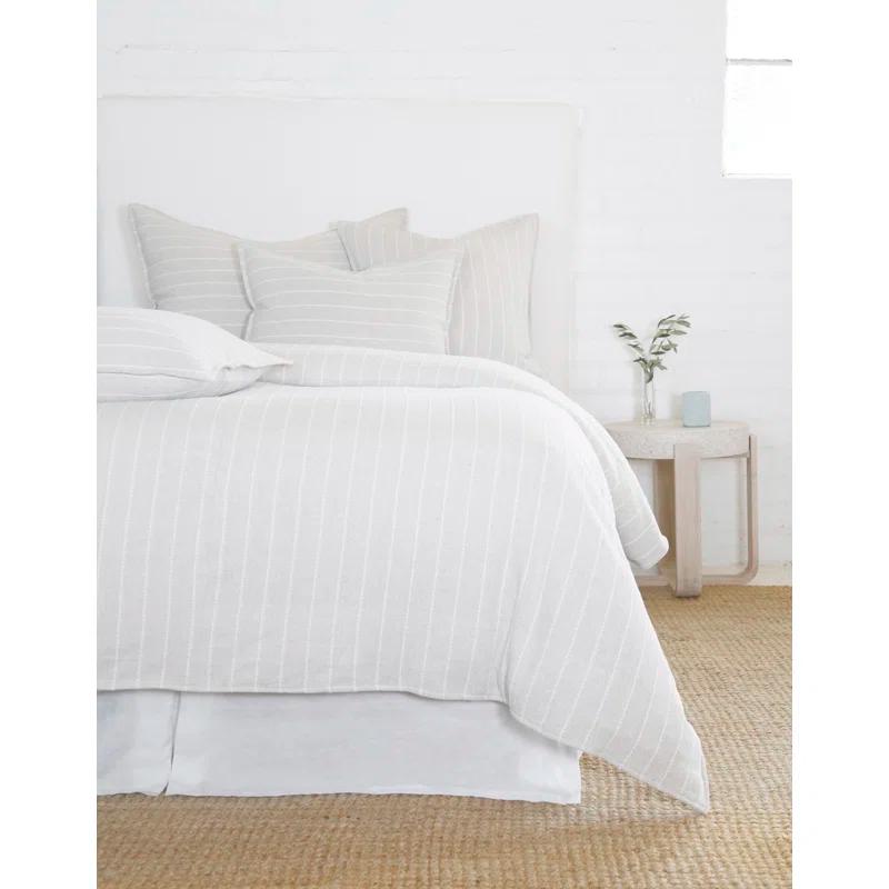 Henley Cotton Duvet by Pom Pom at Home - Oat / Queen
