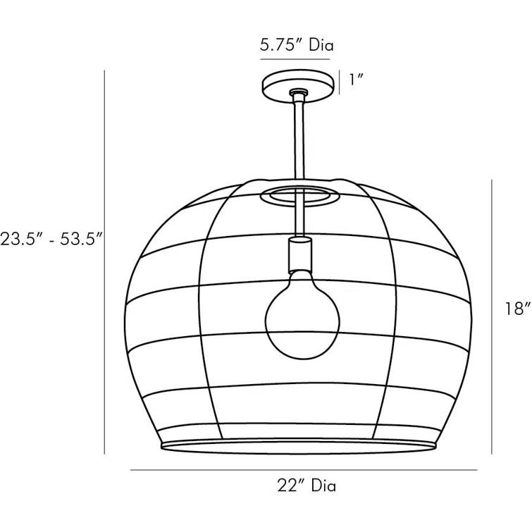 Swami Pendant Light by Arteriors - Small