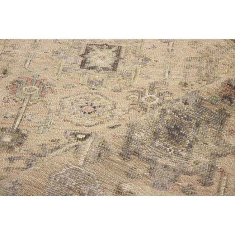 Pasargad Oushak Cream Wool Area Rug