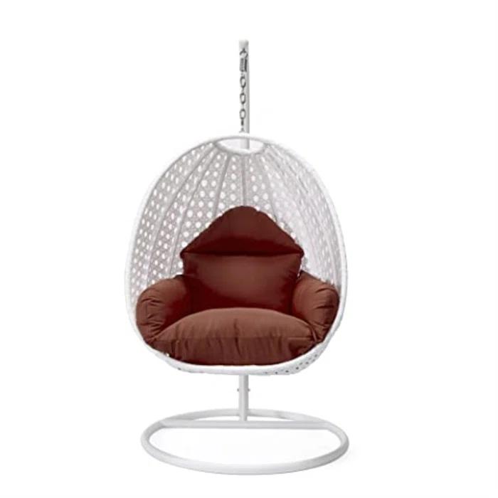 Dakota Fields Brookstonval 1 Person Hanging Egg Swing Chair with Stand