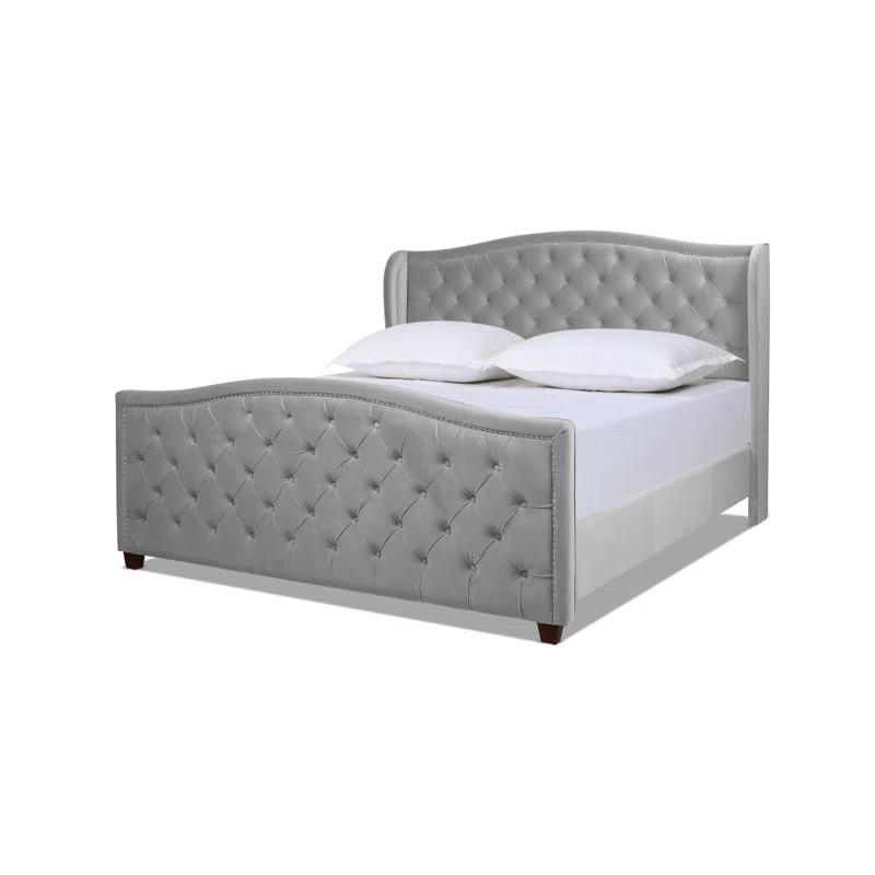 Coleman Upholstered Wingback Bed