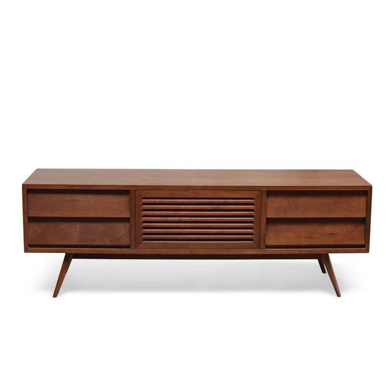 Virgo Solid Wood TV Stand for TVs up to 78"
