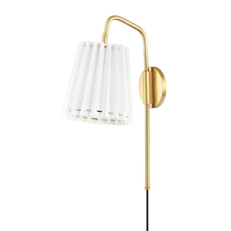 Cosette Plug-In Sconce - Antique Brass / 1 Light