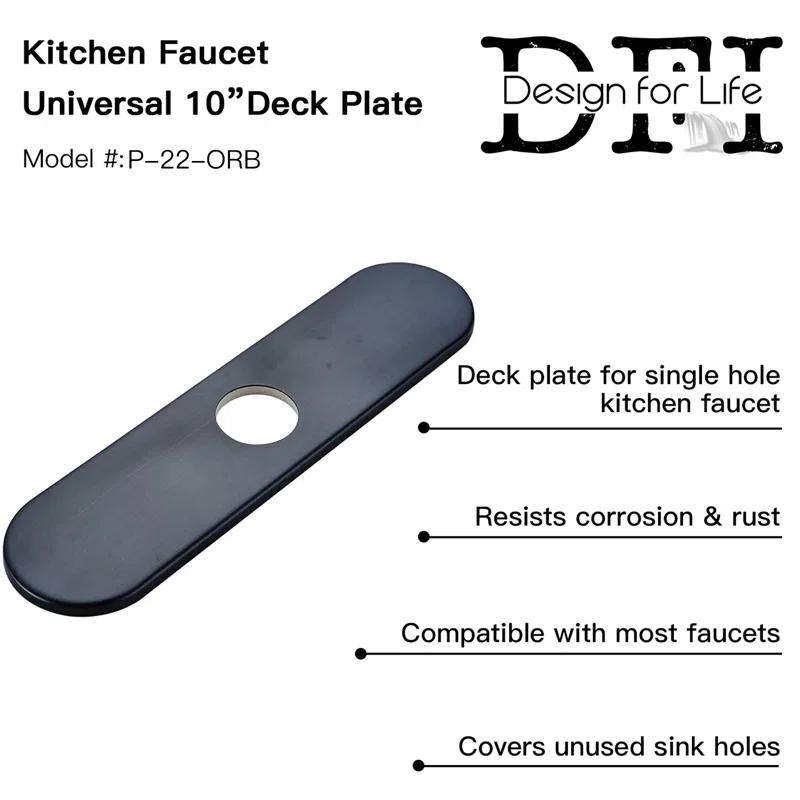 Kitchen and Bathroom Sink Deck Plate