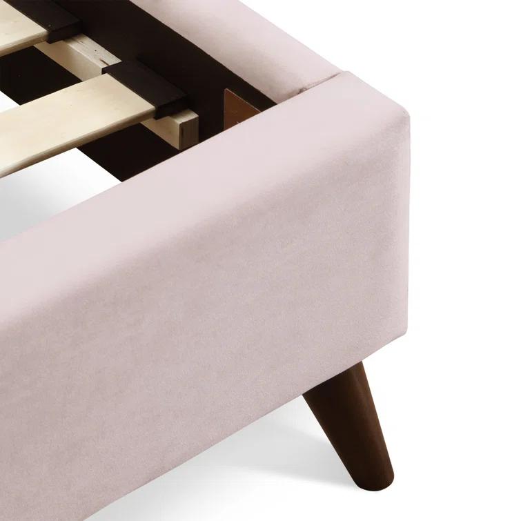 Adore Decor Adele Jupiter Wingback Upholstered Platform Bed