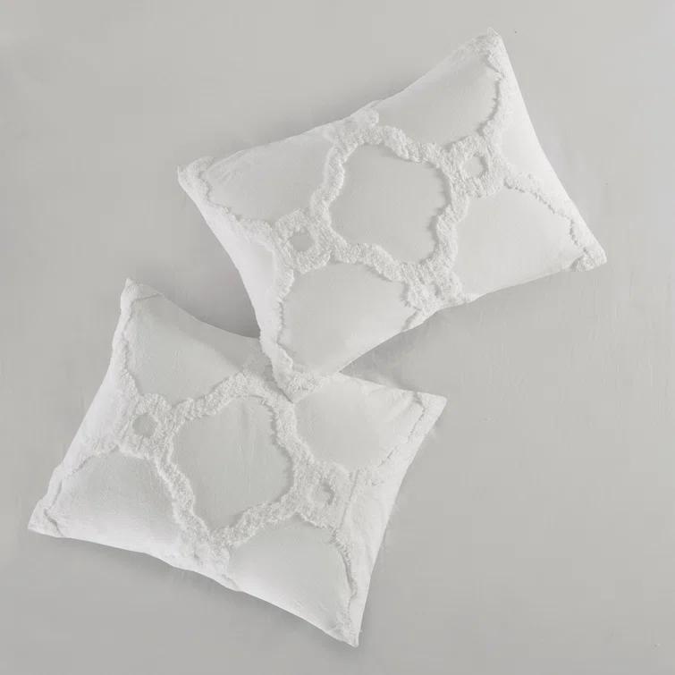 Pacey 3 Piece Tufted Cotton Chenille Comforter Set