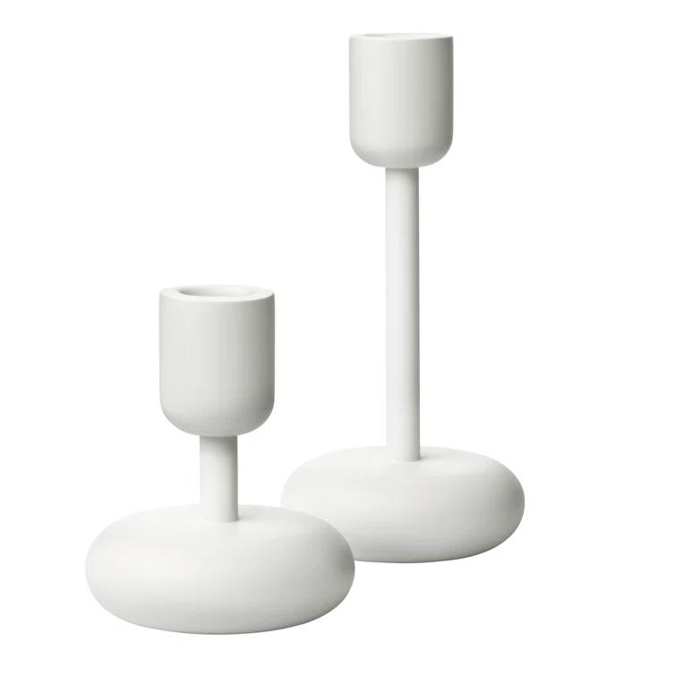 Juba 2 Piece Juba Small Metal Candlestick Set