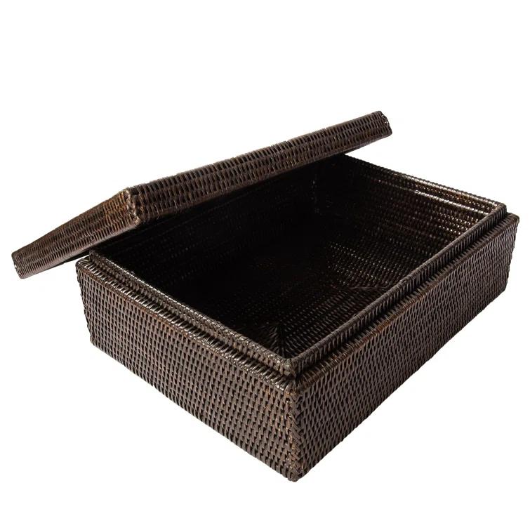 Arine Handmade Coastal Rattan Basket 1