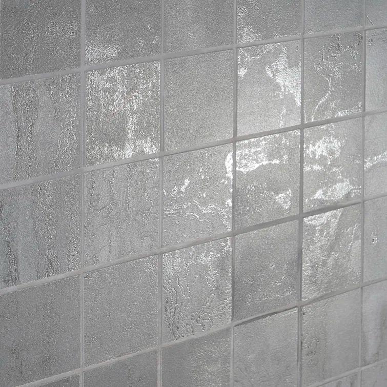 Angela Harris Alloy 2" x 2" Porcelain Metal Look Mosaic Wall & Floor Tile Tile ( 0.92 sq. ft. / box )