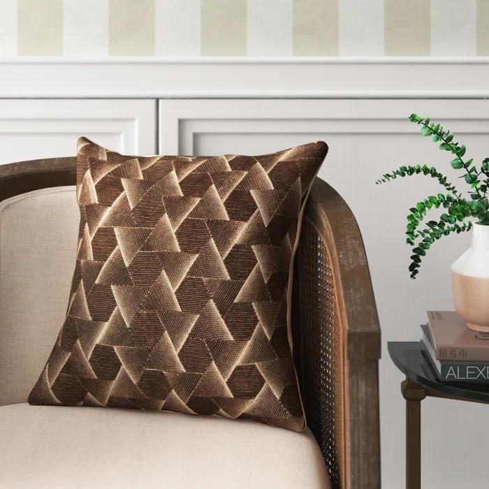Gretchen Geometric Cotton Throw Pillow