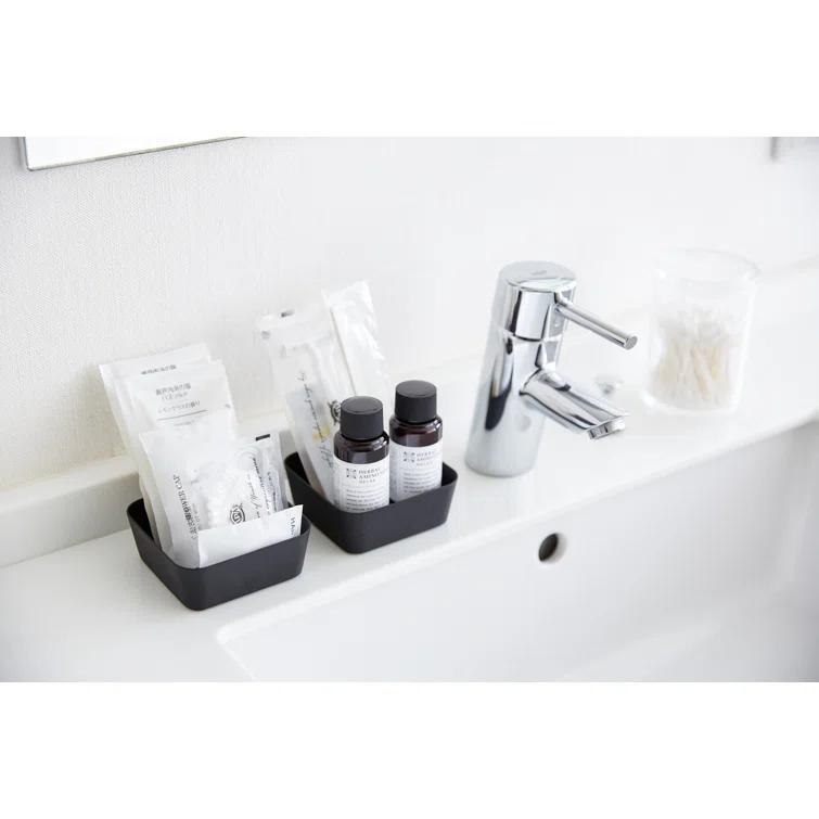 Yamazaki Home Space Saving Vanity Tray, Square, Steel, Small