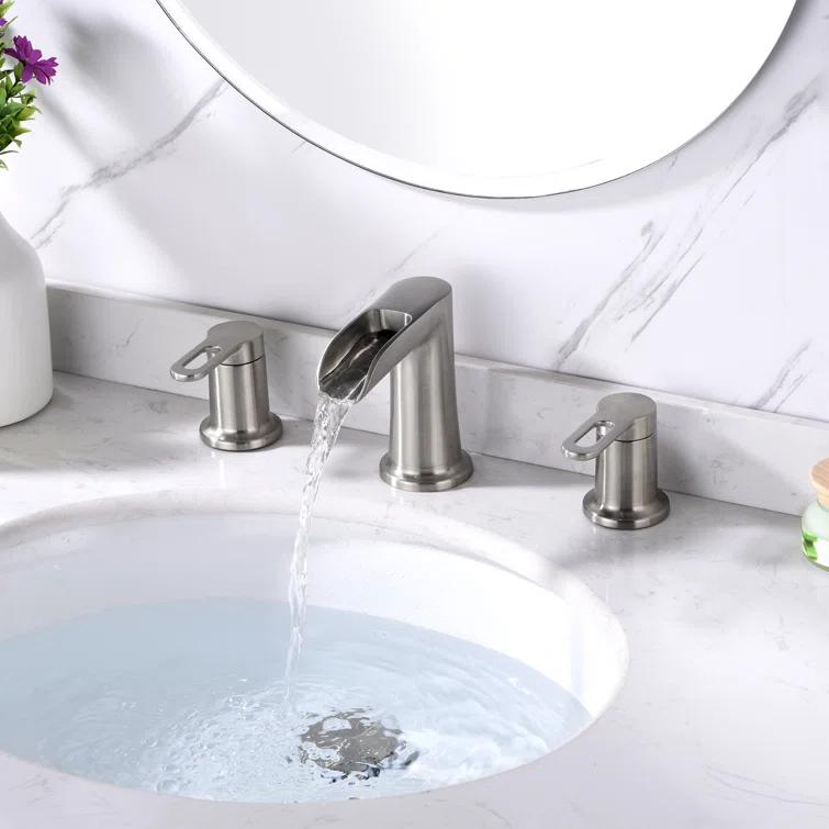 VividFall 8 in. Widespread 2-Handle Bathroom Faucet