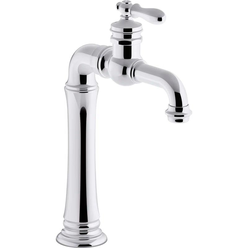 Artifacts Gentleman's Single Hole Bathroom Faucet with Drain Assemby