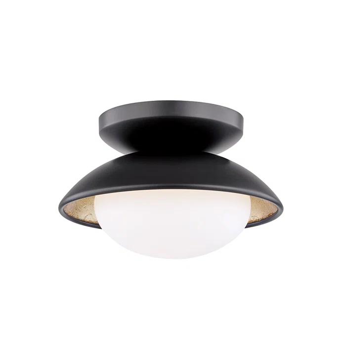 Quinn Semi-Flush Light - Black / Small