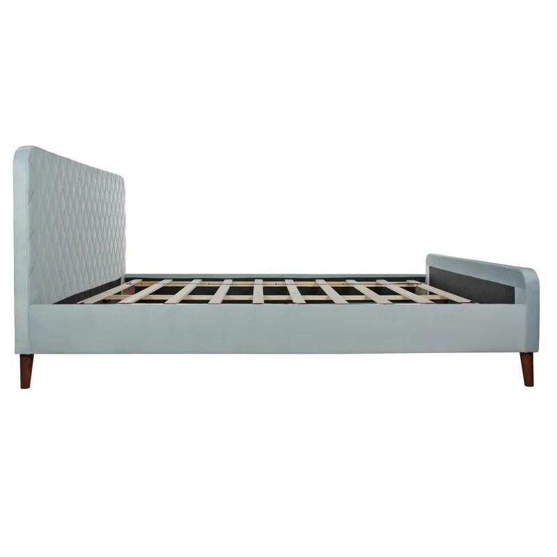 Better Home Products Roza Velvet Upholstered Queen Bed