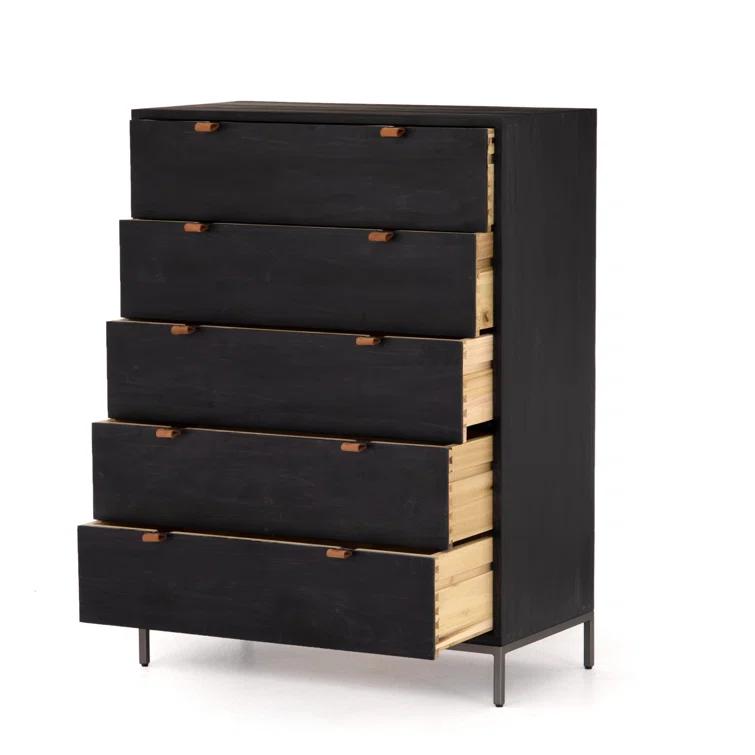 Rosamonde 5-Drawer Dresser - Black