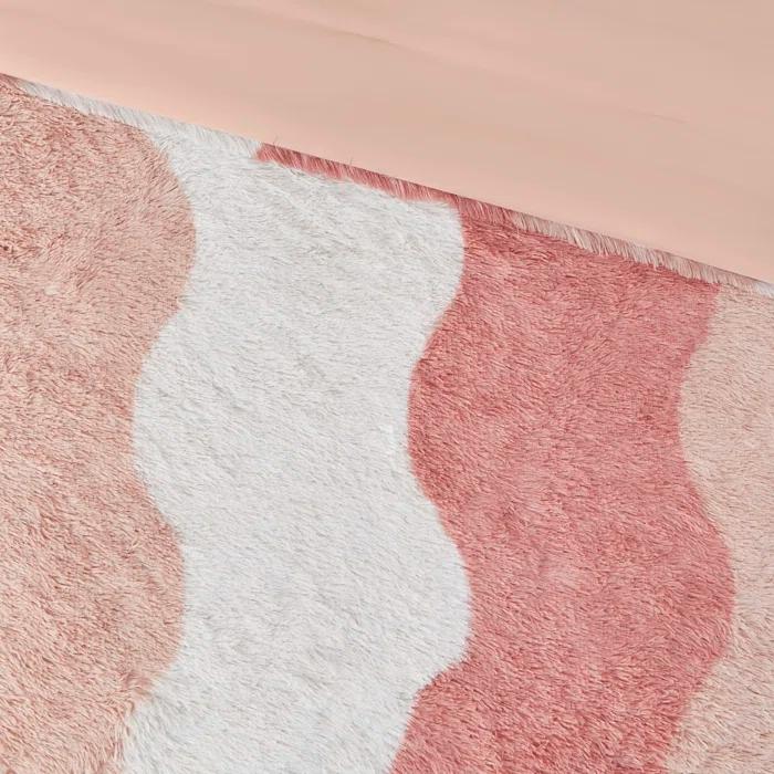 Intelligent Design Ombre Shaggy Faux Fur Comforter Set